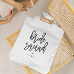 Bride Squad Editable Colour Bridal Party Tote Bag<br><div class="desc">This lovely design can be customised to your favourite colour combinations. Makes a great gift! Find stylish stationery and gifts at our shop: www.berryberrysweet.com.</div>