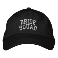 Bride Squad Embroidered Bachelorette Party Hat