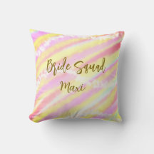 Bride squad golden pastel pink colorful glitter br