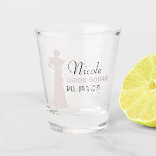 Bride Squad Hot Pink Bachelorette Bridesmaid Sho Shot Glass