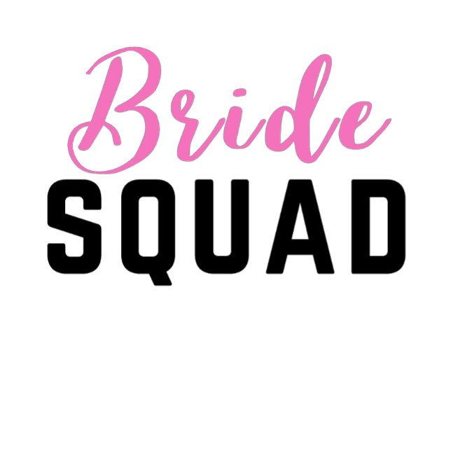 Bride Squad | Hot Pink Bachelorette Bridesmaid T-Shirt (Creator Uploaded)