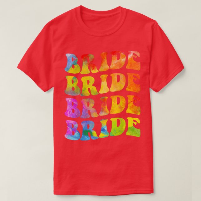 Bride Squad Leopard Bachelorette Party Bride Bride T-Shirt (Design Front)