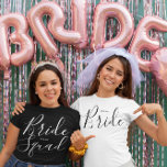Bride Squad Shirt With Date<br><div class="desc">Bride Squad shirt,  perfect for Bridal shower or Bachelorette party,  with handwritten text Bride Squad and changeable wedding date</div>