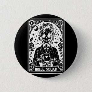 Bride Squad Tarot Card Bride Coven Gothic Bachelor 6 Cm Round Badge