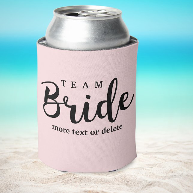 Bride Squad, Team Bride, Chic Modern Wedding Party Can Cooler (Creator Uploaded)