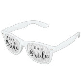 Bride Squad, Team Bride, Chic Modern Wedding Party Retro Sunglasses (Angled)