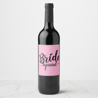 Bride Squad wine Labels