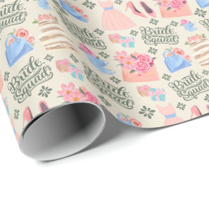 Bride Squad Wrapping Paper