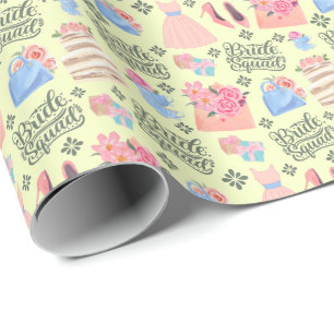 Bride Squad Wrapping Paper