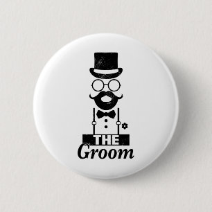 Bride Squat Groom Bachelor Party  6 Cm Round Badge
