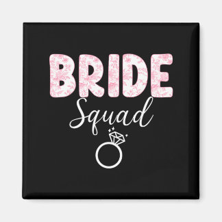 Bride Team Bachelorette Party Coquette Bow Magnet