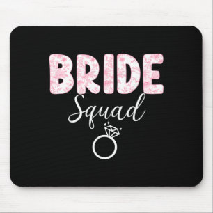 Bride Team Bachelorette Party Coquette Bow Mouse Pad