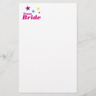 Bride team stationery