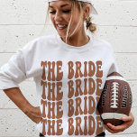 Bride Terracotta Customised Matching Bridal Party Sweatshirt<br><div class="desc">Do you need a matching set of bachelorette party shirts? Look no further than this personalised terracotta burnt orange crewneck sweatshirt! It features a retro bridal party design on the front, and is perfect for any girl planning her own bachelorette party. Whether you're throwing a beach bash or going with...</div>