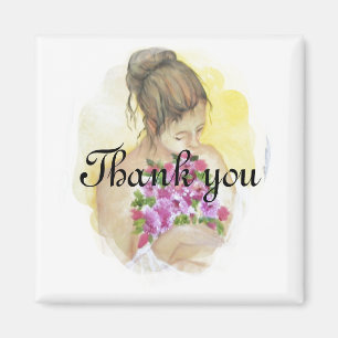 BRIDE thank you wedding favour Magnet