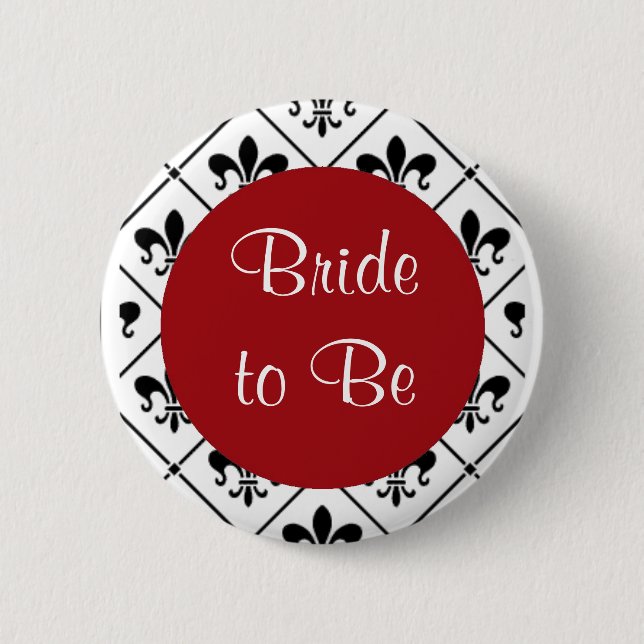 Bride to Be 6 Cm Round Badge (Front)