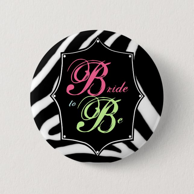 Bride to Be Bachelorette Button (Front)