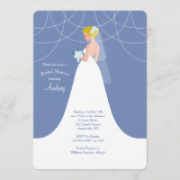 Bride to be Blonde Shower Invitation