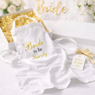 Bride to be Bridal Shower Gift Idea Standard Apron