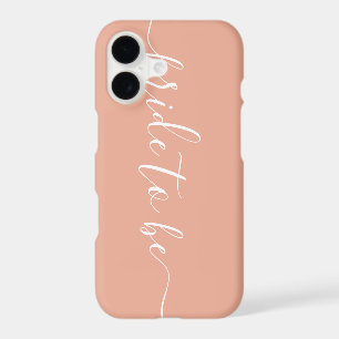 Bride to Be Elegant Pink Blush Calligraphy Name