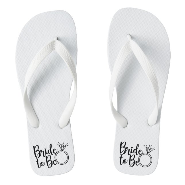 Bride to Be Flip Flops (Footbed)