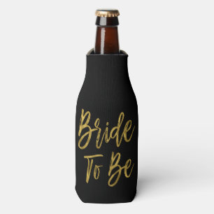 Bride to Be Gold Foil Bottle Cooler