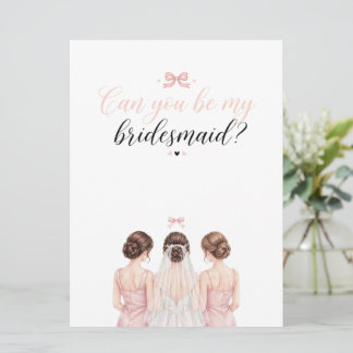 Bride to be invitations -bridesmaid proposal