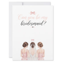 Bride to be invitations -bridesmaid proposal