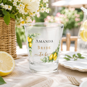 Bride to be lemon shot glass