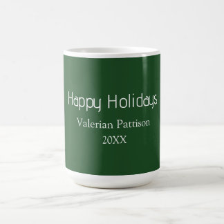 Bride to be name date black white bridal shower we coffee mug