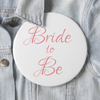 Bride to Be Pink Script Wedding Elegant Simple