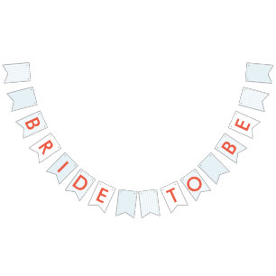 Bride To Be Retro Bachelorette Bunting