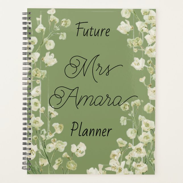Bride To Be Wedding Personalised Planner (Front)