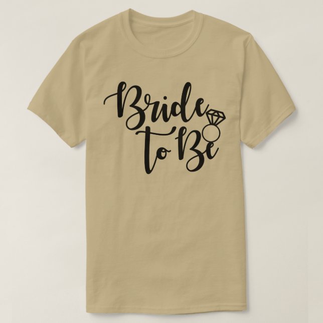 Bride To Be Wedding Ring Future Mrs  T-Shirt (Design Front)