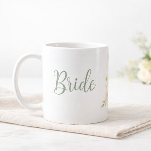 Bride to Be Wildflower Garden Personalised  Coffee Mug