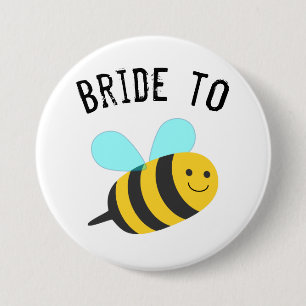 Bride to Bee 7.5 Cm Round Badge