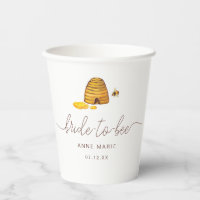 Bride to Bee Beverage Paper Cups