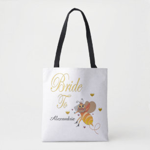 Bride To Bee Bridal Personalise Tote Bag