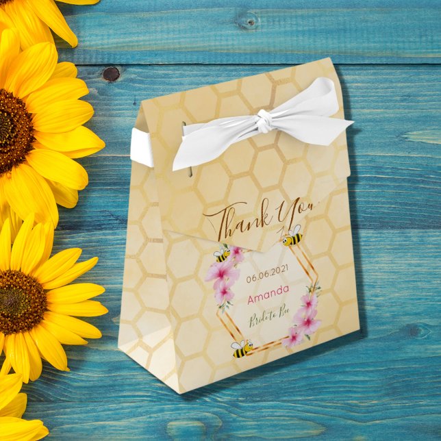 Bride to Bee Bridal shower honeycomb thank you Favour Box (Creator Uploaded)