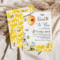 Bride to Bee Bridal Shower Invitation