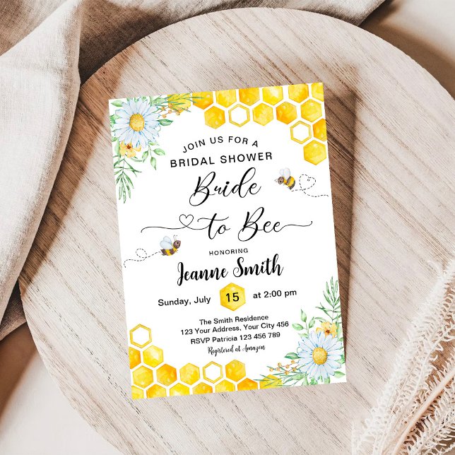 Bride to bee bridal shower invitation (Creator Uploaded)