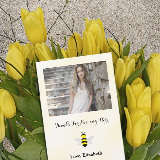Bride To Bee Bridal Shower Thank You Card (Creator Uploaded)