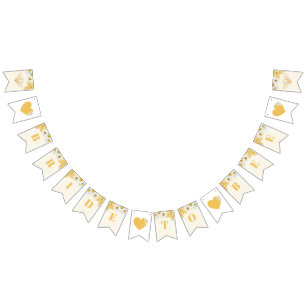 Bride To Bee Bumblebee Honey Sweety Bridal Shower Bunting