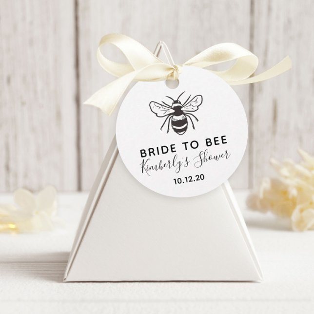 Bride to bee honey tags, Bridal shower favour tag (Creator Uploaded)