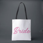 BRIDE TOTE BAG<br><div class="desc">BRIDE TOTE BAG,  BACHELORETTE, BRIDAL SHOWER, WEDDING</div>