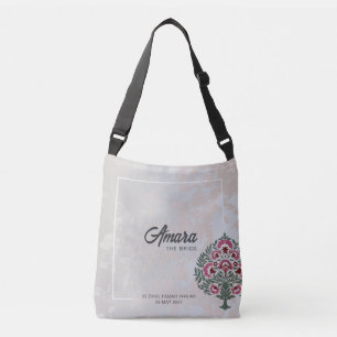 Bride Tote Bag – Custom Crossbody with Name & Date