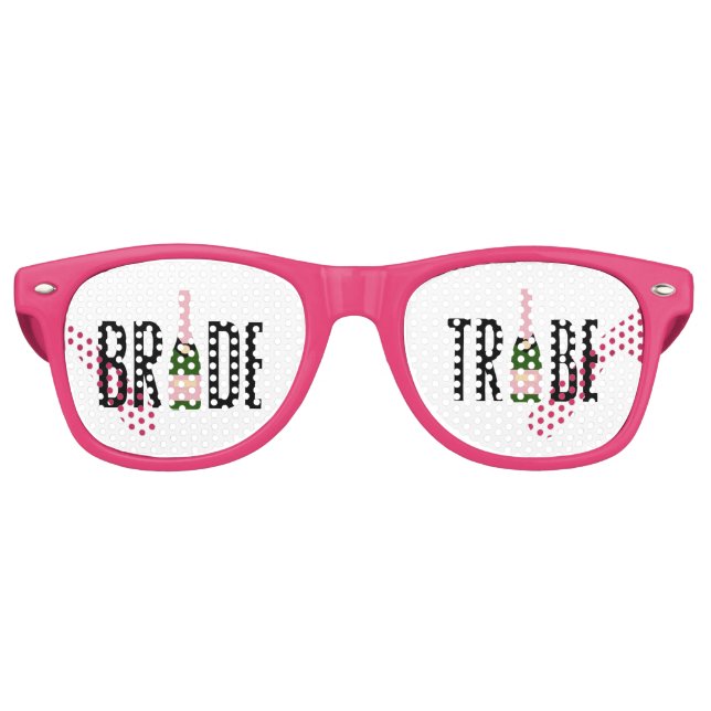 Bride Tribe Adult Retro Shades Party Sunglasses (Front)