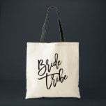 Bride Tribe Black Script Tote Bag<br><div class="desc"></div>