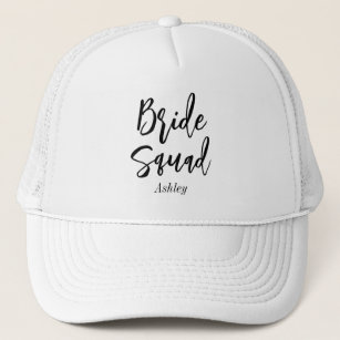 Bride Tribe Black White Bridesmaid  Trucker Hat