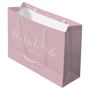Bride Tribe Blush Pink Wedding Large Gift Bag